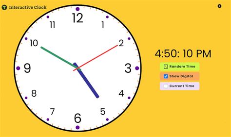 Interactive Clock .